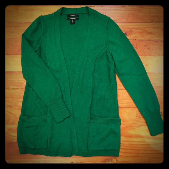 Tahari Merino wool blend sweater cardigan