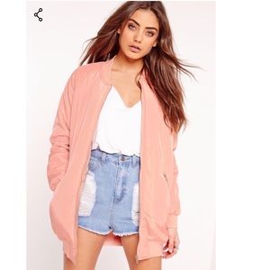 Missguided Pink Bomber Jacket