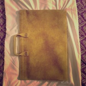 Suede Briefcase Bag 💼