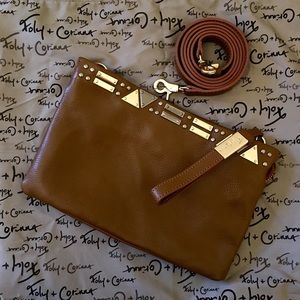 Foley + Corinna Brown Crossbody/Clutch Bag