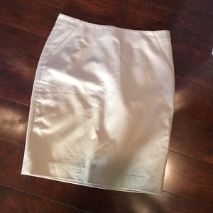 NWT!! Limited khaki pencil skirt with kick pleat