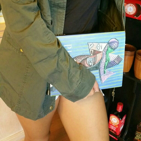 Olive utility jacket FLASH SALE - Picture 2 of 4