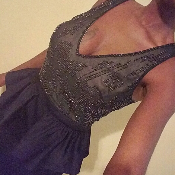 Super chic peplum cocktail dress
