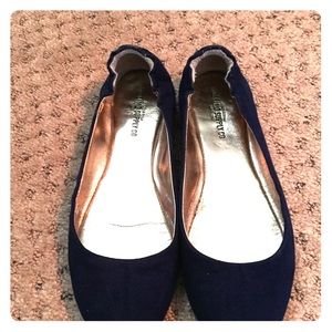Navy Blue Ballet Flats