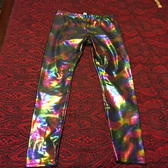 Rainbow sparkle leggings