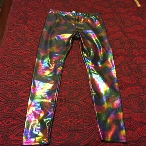 Rainbow sparkle leggings