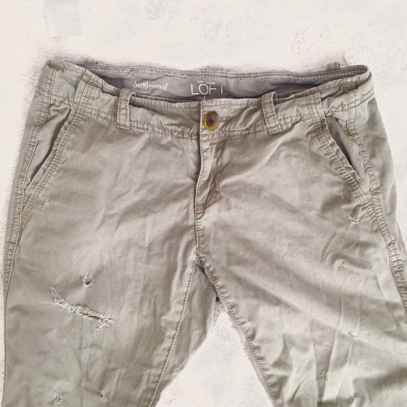 Petites LOFT Boyfriend Fit Cargo Pants