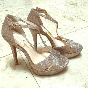 Jessica Simpson Glitter Pumps