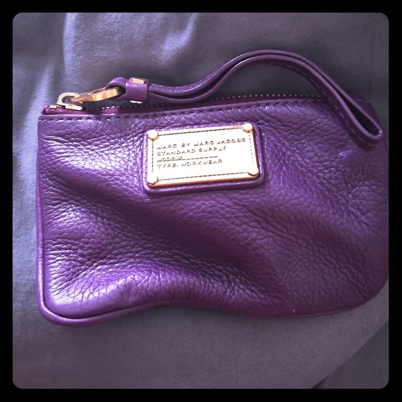 Marc Jacobs purple wristlet