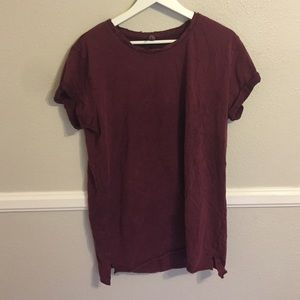 LF Maroon shirt dress