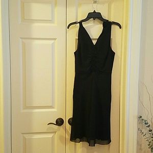 Sexy Black dress 100% Silk Polyester Lining