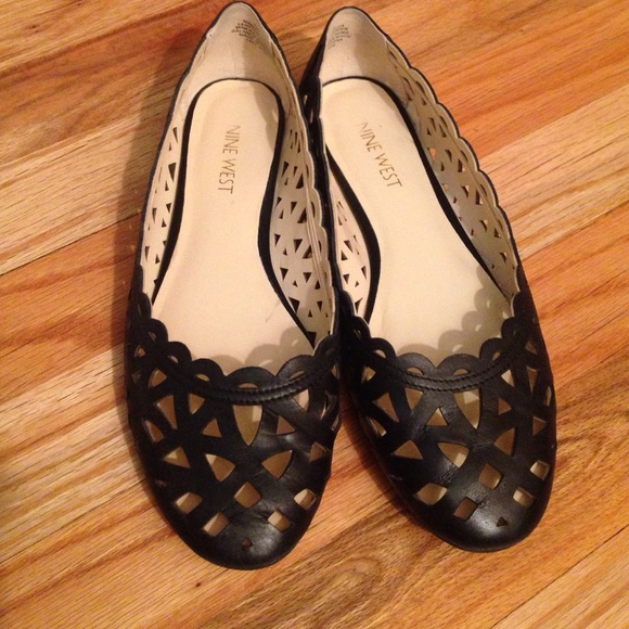 Nine West black flats.