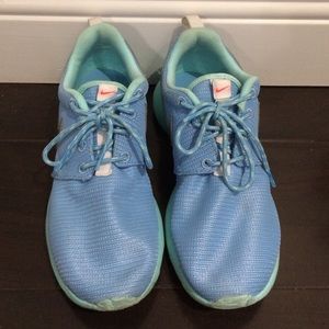 Nike Roshe One Light Blue and Teal Sneakers