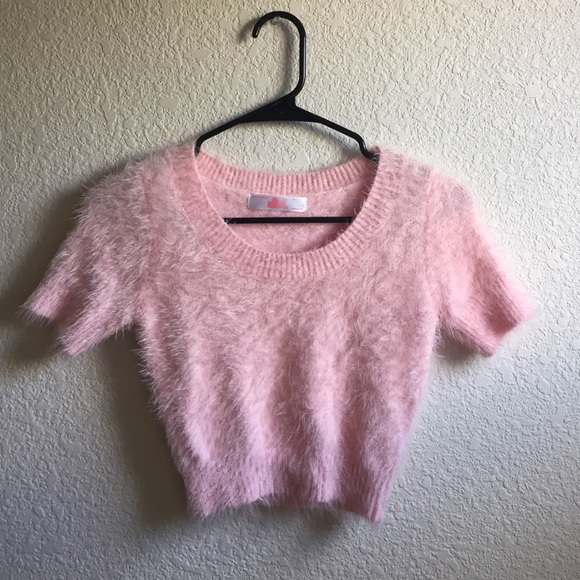 American Apparel Fuzzy Crop Sweater