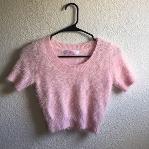 American Apparel Fuzzy Crop Sweater