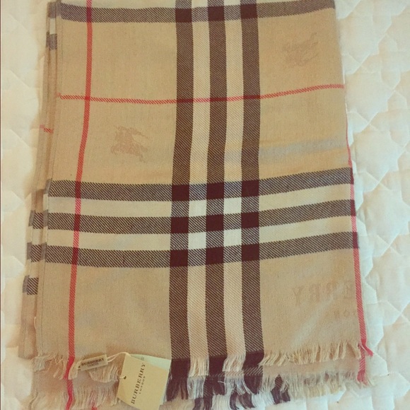 Authentic Burberry large pashmina scarf