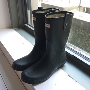 Men's Hunter Boots Dark Green Size 10