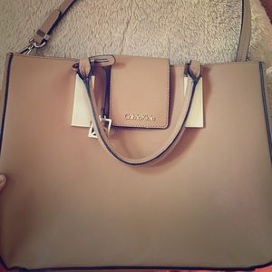 Creamy brown Calvin Klein bag