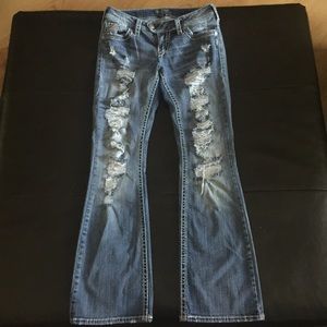 Silver jeans