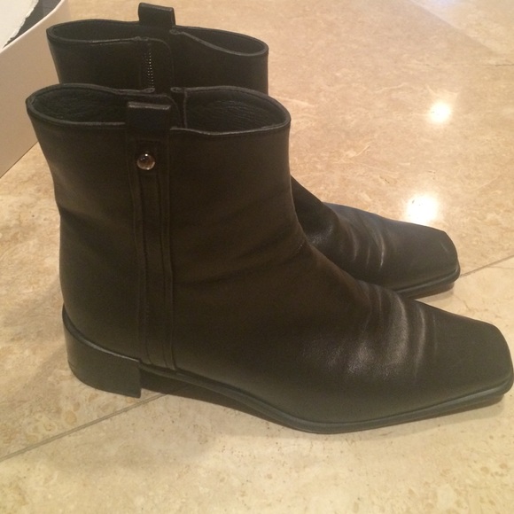 Stuart Weitzman black ankle boots