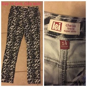 Leopard Skinny Jeans