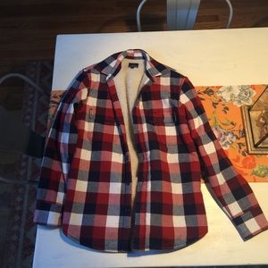 JCrew Flannel coat