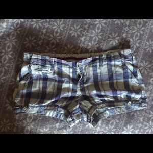 Hollister plaid shorts