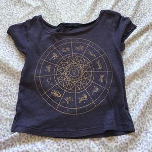 Urban outfitters horoscope crop tee