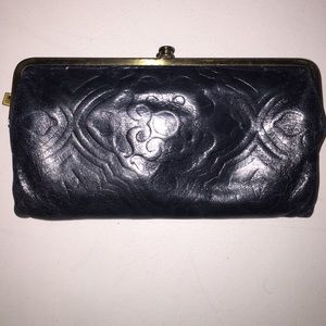🎉HOBO black embossed Leather LAUREN wallet🎉