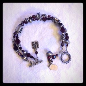 Tres Jolie Silver Swarovski Crystal Bracelet