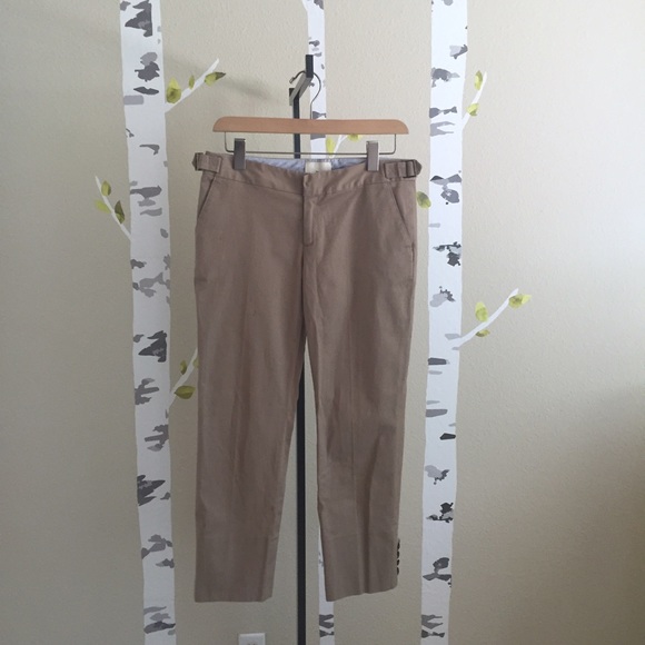 Band of Outsiders Cropped Khaki Trousers