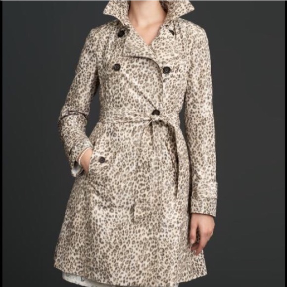 Mad Men collection leopard print trench coat