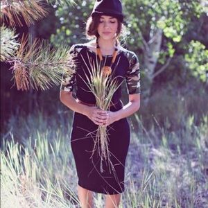 Black with camo sleeve Julia dress by Lularoe