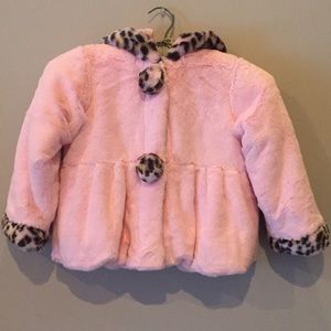 💝SALE💝 Rothschild Pink Faux Fur Hooded Coat ~4T~