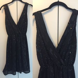 Adorable Express Black Sequin Dress