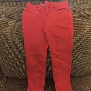 Red Skinny Jeans - Girls Size 8 Regular