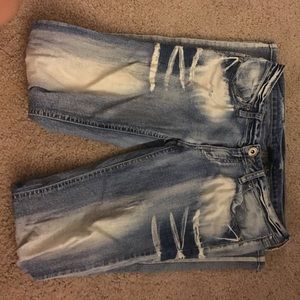 Low rise skinny flare