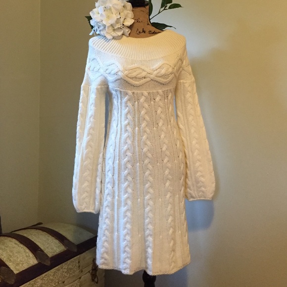 moda international sweater dress