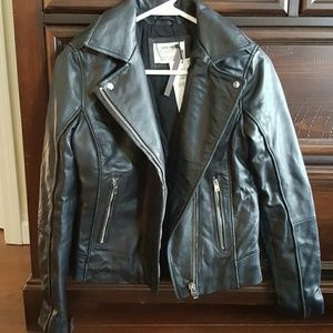 Zara leather jacket...gorgeous!!!
