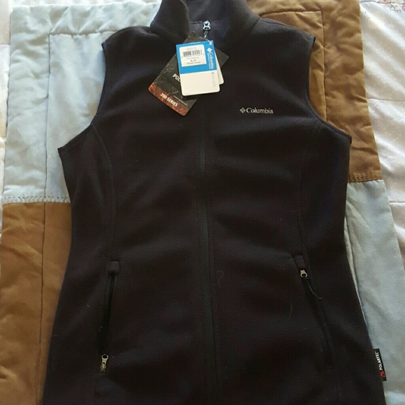 NWT Columbia Polartec Vest in black