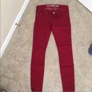 Express Berry Skinny Jeggings