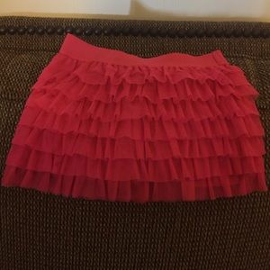 Girls Ruffle Tulle Skirt, Size M 7/8