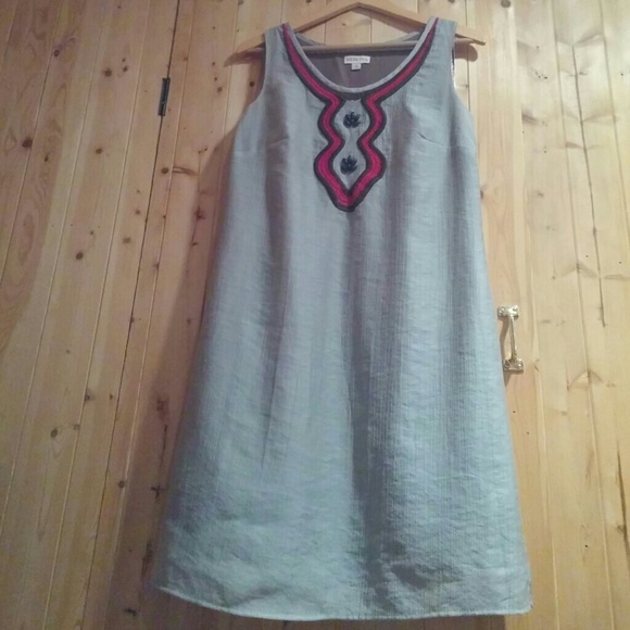 Merona Embroidered & Beaded Sheath / Shell Dress