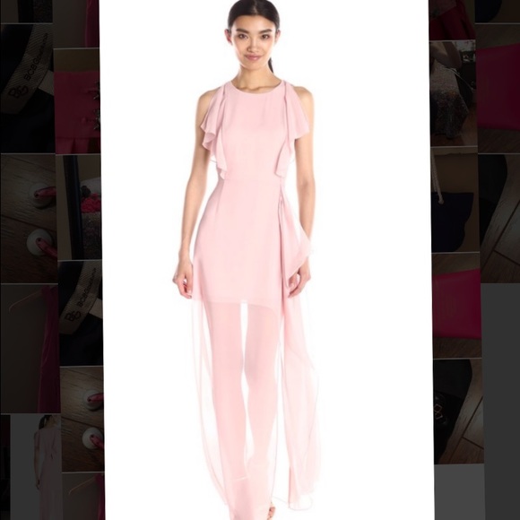 BCBGMax Azria Maribel Gown with Side Skirt Drape