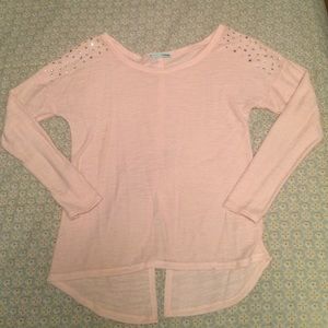 Light pink long sleeve blouse
