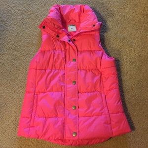 NWOT Old Navy Hot Pink Puffer Vest