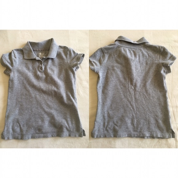 Old navy gray collard shirt  (C) - Picture 2 of 4