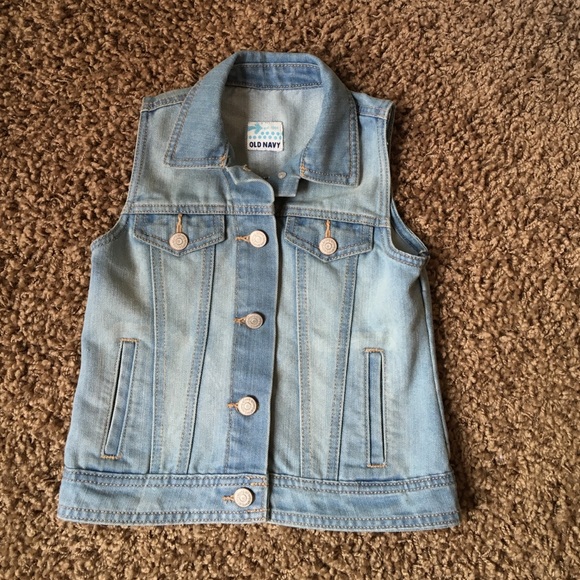 Girls denim vest