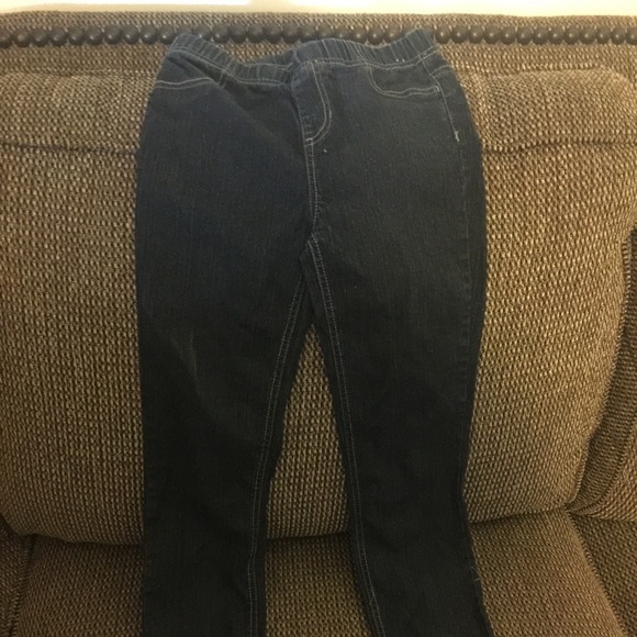 Girls Pull On Jeggings W/Sparkle