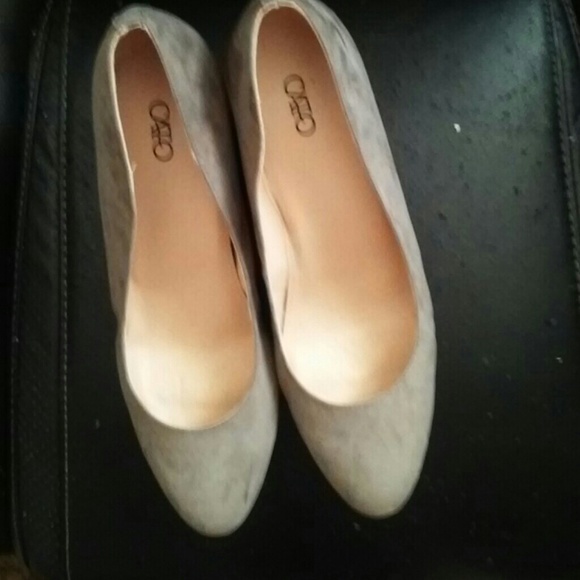 Suede wedges